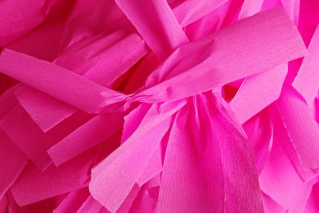 pompons de papel como fazer