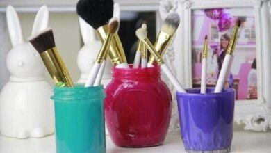 Como fazer porta pincel de maquiagem