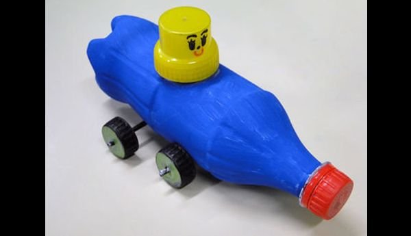 carrinho de garrafa pet