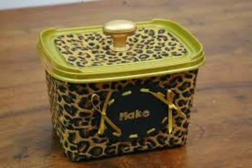 artesanato com pote de manteiga