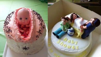 Os 14 Bolos de Chá de bebê mais bizarros que você verá na vida