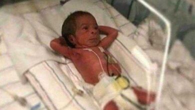 Ele nasceu há poucas horas, mas a foto já deu a volta ao mundo d