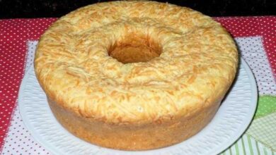 Receita de bolo pão de queijo