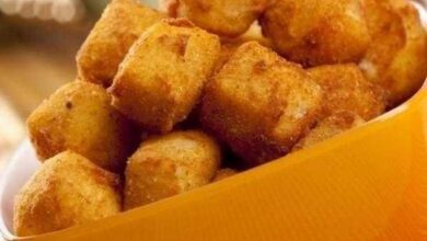 Receita de Quadradinhos de Queijo