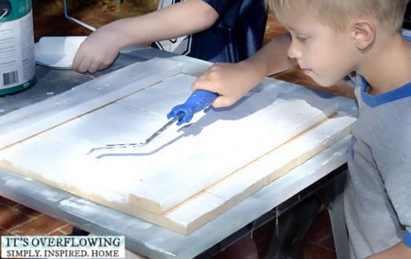 Porta retratos rústico de madeira