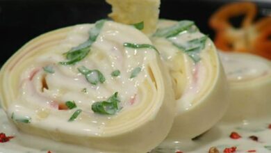 Rondelli com massa de pastel