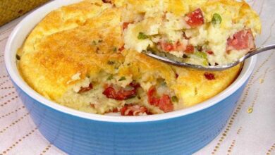 Torta de batata com calabresa