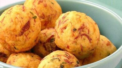 Receita de bolinho de carne-seca pratico