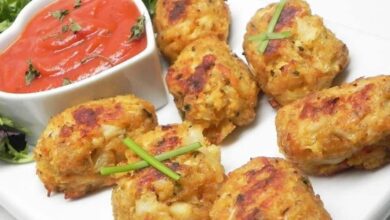 Bolinho assado de couve-flor – petisco delicioso