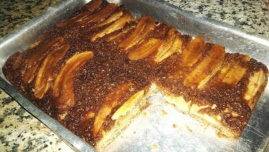 Bolo integral de banana