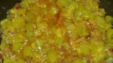 Receita de Abobrinha com Bacon Refogada