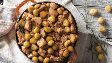 Receita de carne de porco com castanhas