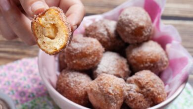 bolinho de chuva com banana