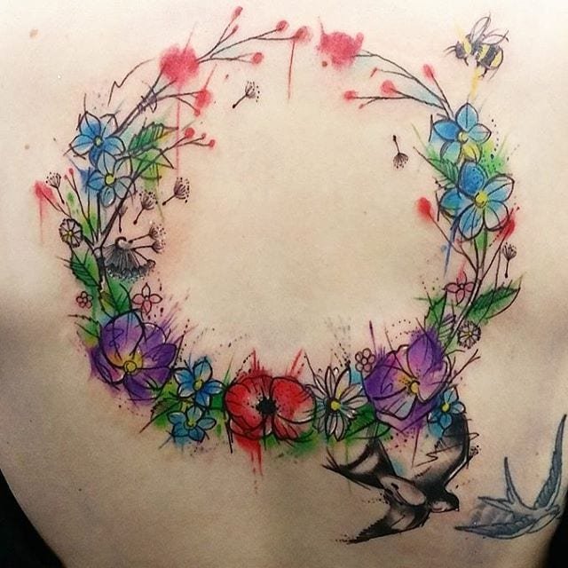 100 tatuagem de flores para você se inspirar a fazer