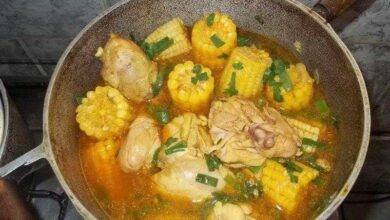 Receita de Frango com milho na espiga