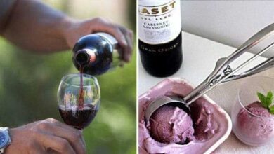 Receita de sorvete de vinho tinto