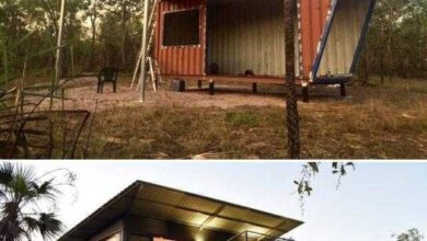 Maravilhosa transformação de 2 contentores numa casa de sonho