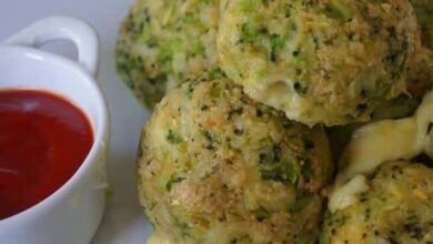 Receita de Bolinho de Brócolis Assado