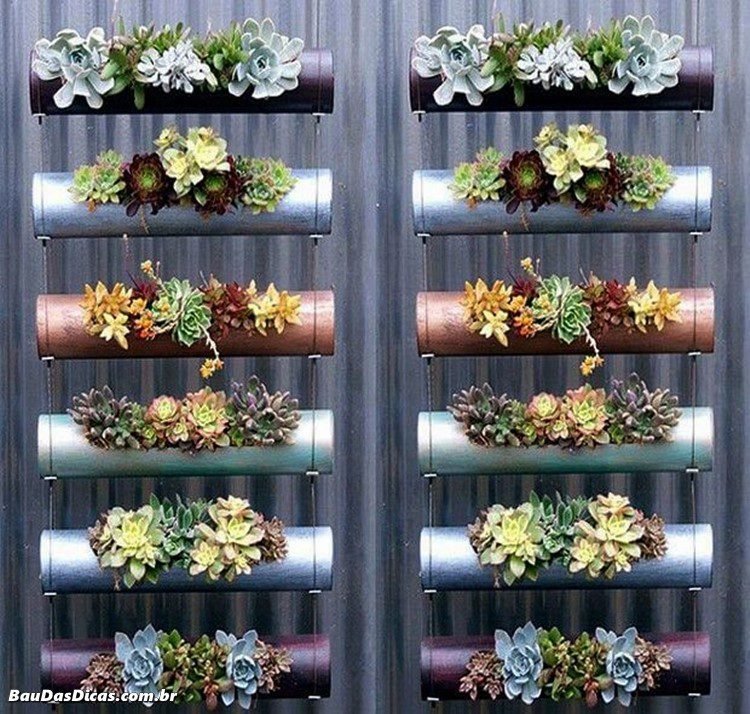 24 Ideias de jardins de parede criativas