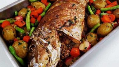 Peixe de Forno Recheado Delicioso