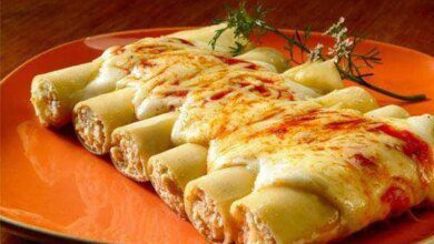 Canelone de Queijo Cremoso