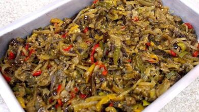 Caponata de berinjela fácil uma entrada deliciosa para servir com pães e torradas