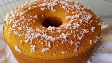 Receita de Bolo de Abóbora com Coco