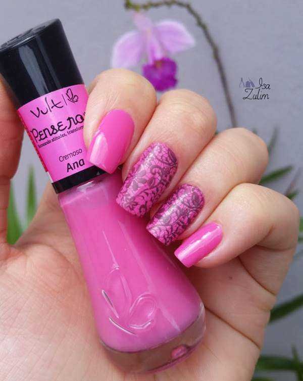 80 fotos de Unhas Bonitas decoradas em cor de rosa