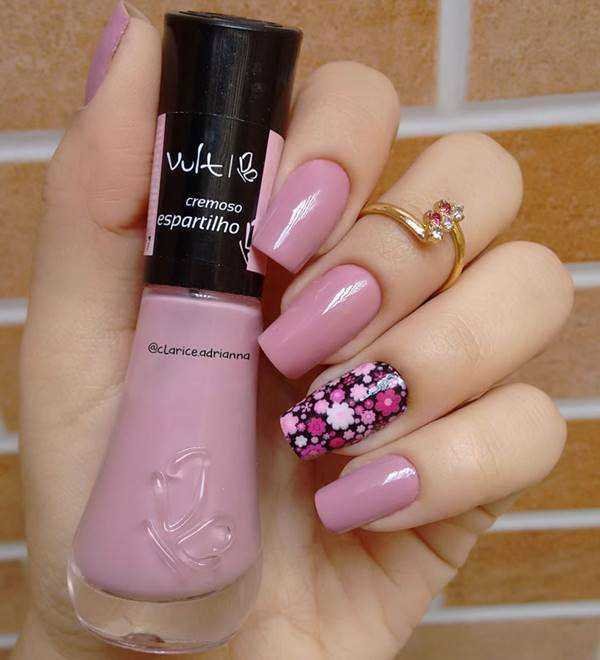 80 fotos de Unhas Bonitas decoradas em cor de rosa