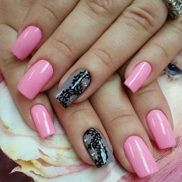 80 fotos de Unhas Bonitas decoradas em cor de rosa