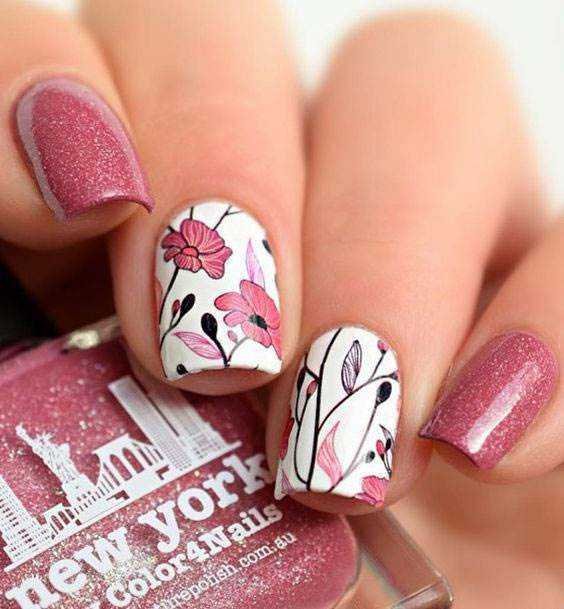 80 fotos de Unhas Bonitas decoradas em cor de rosa