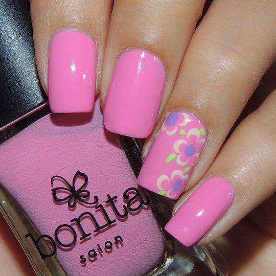 80 fotos de Unhas Bonitas decoradas em cor de rosa