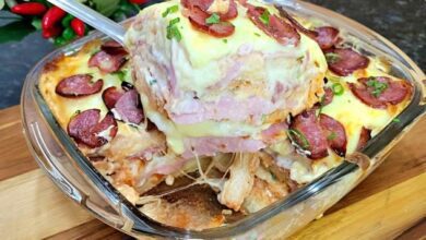 Receita de torta de pão fácil e cremosa