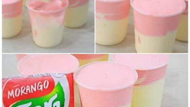 misturei suco tang e mais 1 ingrediente e fiz uma sobremesa com 2 ingredientes de dar água na boca