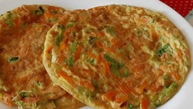 panqueca de legumes leve