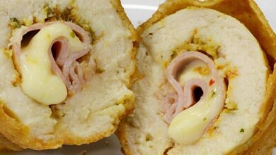 Frango recheado com presunto e queijo uma receita econômica e deliciosa para o dia a dia