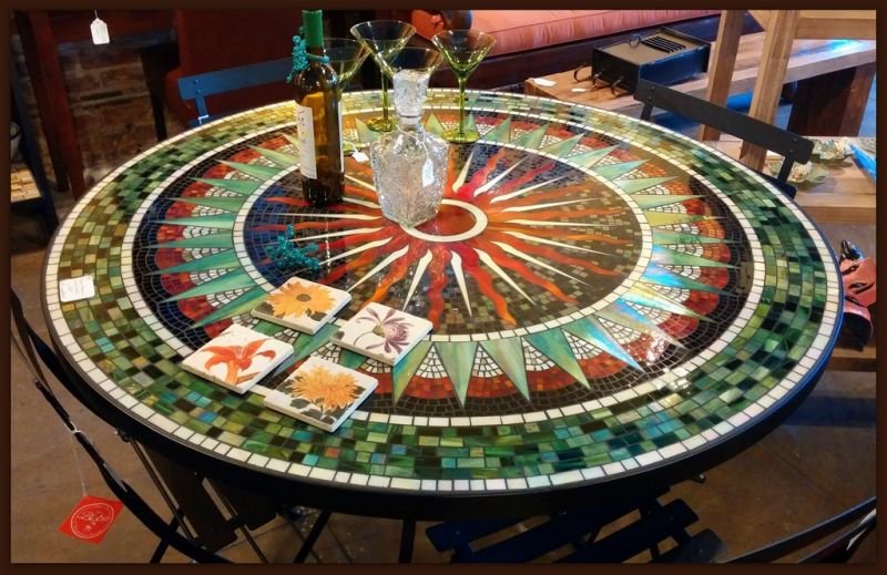 Dicas de Artesanato para Mesa de Mosaico Dicas de Artesanato para Mesa de Mosaico