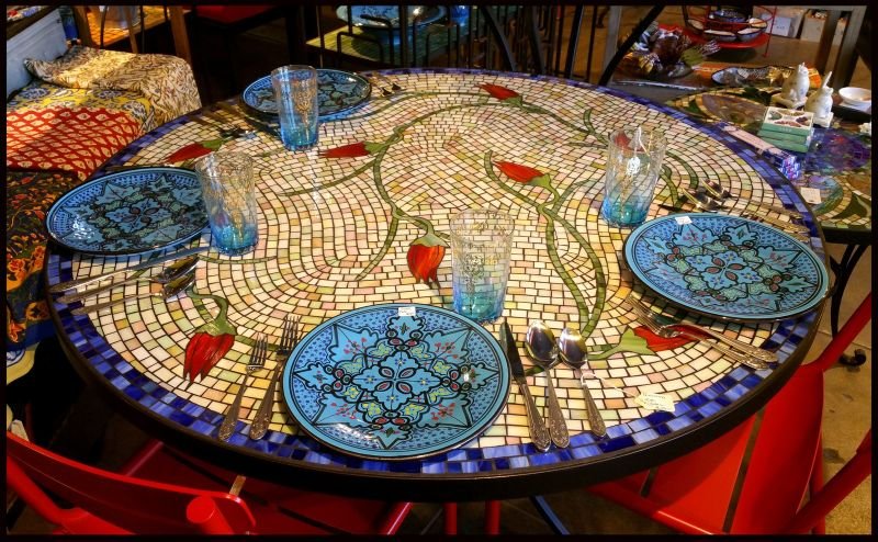 Dicas de Artesanato para Mesa de Mosaico Dicas de Artesanato para Mesa de Mosaico