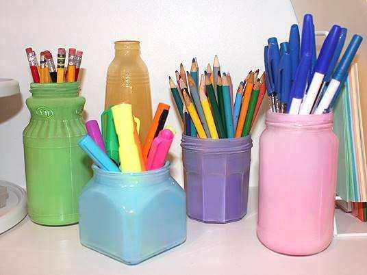 Como colorir potes de conserva