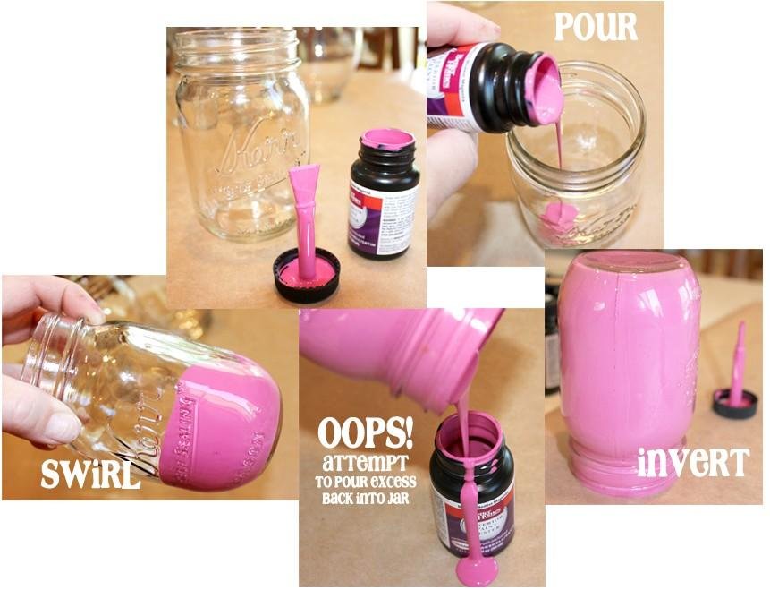 Como colorir potes de conserva