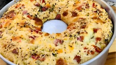 Bolo salgado de arroz depois que fiz essa receita nunca mais joguei o arroz de ontem fora