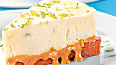 Receita de torta de queijo com doce de leite