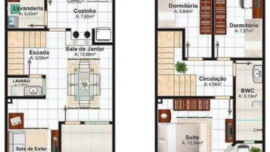 Plantas de Sobrados com 3,4,5 quartos