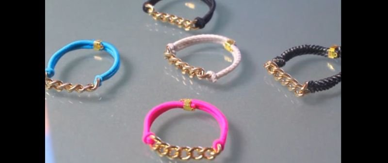 pulseira com corrente