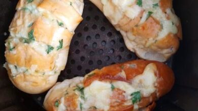 Pão de Alho cremoso na Air Fryer