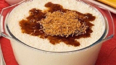 Mousse de leite condensado com coco ralado fácil de fazer