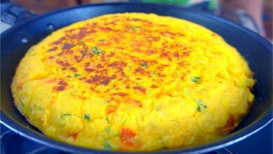 Torta de fubá na frigideira bem leve e fácil de fazer