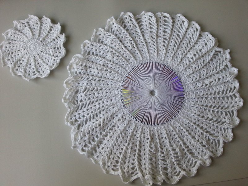 Dicas de Artesanato com Crochê e CD Dicas de Artesanato com Crochê e CD