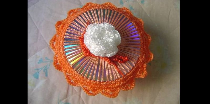 Dicas de Artesanato com Crochê e CD Dicas de Artesanato com Crochê e CD