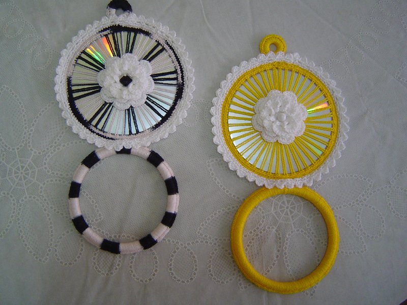 Dicas de Artesanato com Crochê e CD Dicas de Artesanato com Crochê e CD